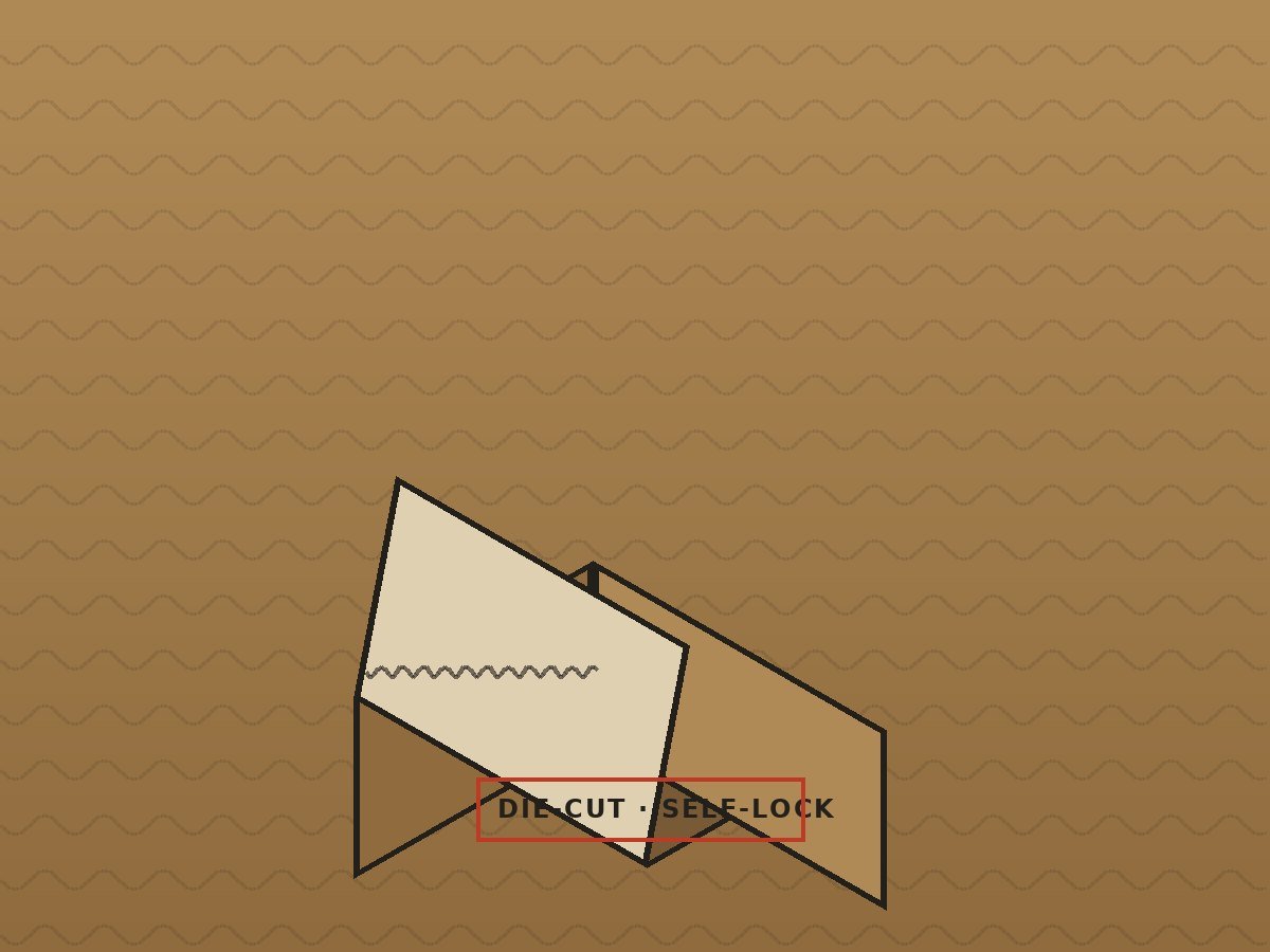 Die-cut corrugated boxes